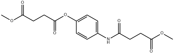 1-{4-[(4-methoxy-4-oxobutanoyl)amino]phenyl} 4-methyl succinate 结构式