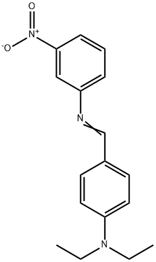 N-[4-(diethylamino)benzylidene]-3-nitroaniline 结构式