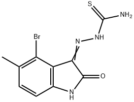 4-bromo-5-methyl-1H-indole-2,3-dione 3-thiosemicarbazone 结构式