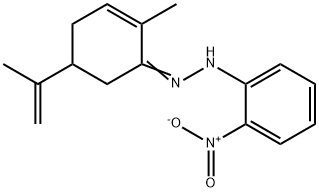 5-isopropenyl-2-methyl-2-cyclohexen-1-one {2-nitrophenyl}hydrazone 结构式