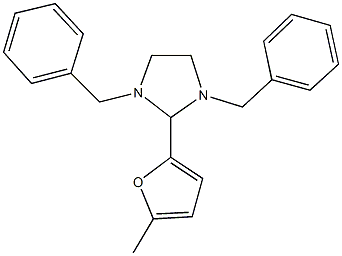 1,3-dibenzyl-2-(5-methyl-2-furyl)imidazolidine 结构式
