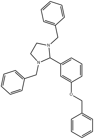 benzyl 3-(1,3-dibenzyl-2-imidazolidinyl)phenyl ether 结构式