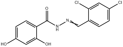 N'-(2,4-dichlorobenzylidene)-2,4-dihydroxybenzohydrazide 结构式