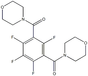 4-[2,3,4,6-tetrafluoro-5-(4-morpholinylcarbonyl)benzoyl]morpholine 结构式