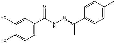 3,4-dihydroxy-N'-[1-(4-methylphenyl)ethylidene]benzohydrazide 结构式