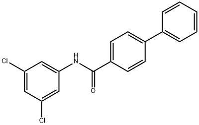 N-(3,5-dichlorophenyl)[1,1'-biphenyl]-4-carboxamide 结构式