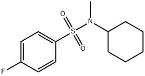 N-cyclohexyl-4-fluoro-N-methylbenzenesulfonamide 结构式