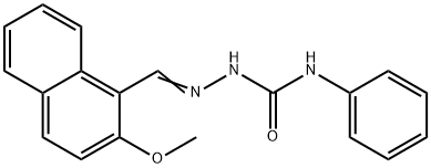 2-methoxy-1-naphthaldehyde N-phenylsemicarbazone 结构式