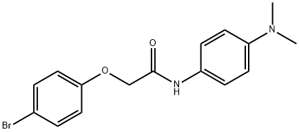 2-(4-bromophenoxy)-N-[4-(dimethylamino)phenyl]acetamide 结构式