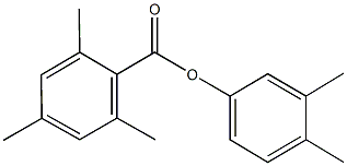 3,4-dimethylphenyl 2,4,6-trimethylbenzoate 结构式