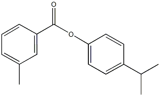 4-(1-methylethyl)phenyl 3-methylbenzoate 结构式