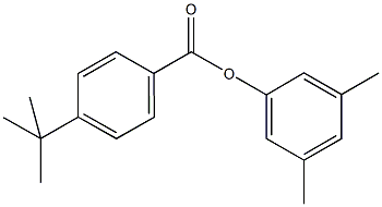 3,5-dimethylphenyl 4-(1,1-dimethylethyl)benzoate 结构式