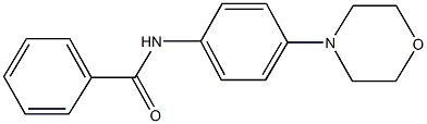 N-[4-(4-morpholinyl)phenyl]benzamide 结构式