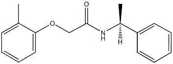 2-(2-methylphenoxy)-N-(1-phenylethyl)acetamide 结构式