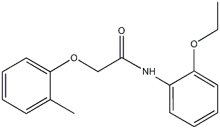 N-(2-ethoxyphenyl)-2-(2-methylphenoxy)acetamide 结构式