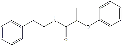 2-phenoxy-N-(2-phenylethyl)propanamide 结构式