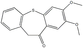 7,8-dimethoxydibenzo[b,f]thiepin-10(11H)-one 结构式