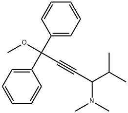 6-methoxy-N,N,2-trimethyl-6,6-diphenyl-4-hexyn-3-amine 结构式