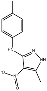 4-nitro-3-methyl-5-(4-toluidino)-1H-pyrazole 结构式