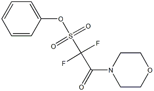 phenyl 1,1-difluoro-2-(4-morpholinyl)-2-oxoethanesulfonate 结构式