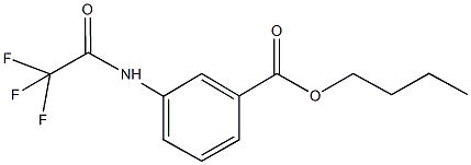 butyl 3-[(trifluoroacetyl)amino]benzoate 结构式