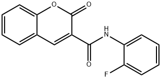 N-(2-fluorophenyl)-2-oxo-2H-chromene-3-carboxamide 结构式