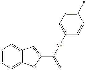 N-(4-fluorophenyl)-1-benzofuran-2-carboxamide 结构式