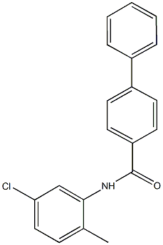 N-(5-chloro-2-methylphenyl)[1,1'-biphenyl]-4-carboxamide 结构式