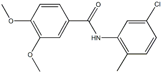N-(5-chloro-2-methylphenyl)-3,4-dimethoxybenzamide 结构式