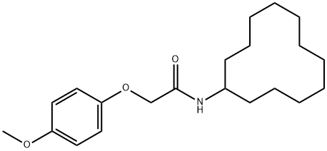 N-cyclododecyl-2-(4-methoxyphenoxy)acetamide 结构式