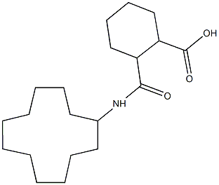 2-[(cyclododecylamino)carbonyl]cyclohexanecarboxylic acid 结构式