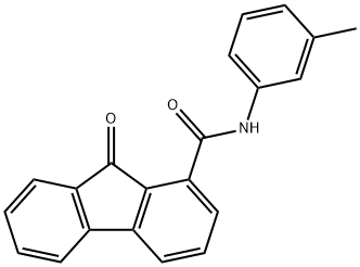 N-(3-methylphenyl)-9-oxo-9H-fluorene-1-carboxamide 结构式