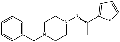N-(4-benzyl-1-piperazinyl)-N-[1-(2-thienyl)ethylidene]amine 结构式