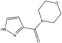 吗啉代(1H-吡唑-3-基)甲酮 结构式