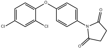 1-[4-(2,4-dichlorophenoxy)phenyl]pyrrolidine-2,5-dione 结构式