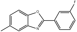 2-(3-fluorophenyl)-5-methyl-1,3-benzoxazole 结构式