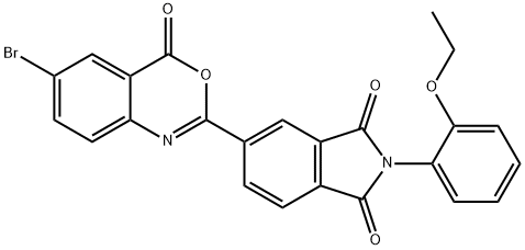 5-(6-bromo-4-oxo-4H-3,1-benzoxazin-2-yl)-2-(2-ethoxyphenyl)-1H-isoindole-1,3(2H)-dione 结构式