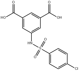 5-{[(4-chlorophenyl)sulfonyl]amino}isophthalic acid 结构式