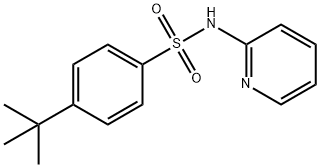 4-tert-butyl-N-(2-pyridinyl)benzenesulfonamide 结构式