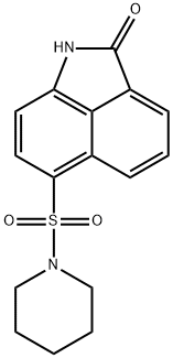 6-(1-piperidinylsulfonyl)benzo[cd]indol-2(1H)-one 结构式