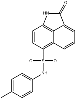 N-(4-methylphenyl)-2-oxo-1,2-dihydrobenzo[cd]indole-6-sulfonamide 结构式