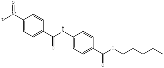 pentyl 4-({4-nitrobenzoyl}amino)benzoate 结构式