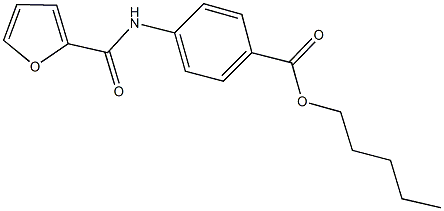 pentyl 4-(2-furoylamino)benzoate 结构式