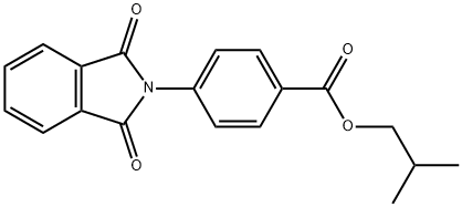 isobutyl 4-(1,3-dioxo-1,3-dihydro-2H-isoindol-2-yl)benzoate 结构式