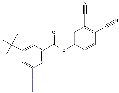 3,4-dicyanophenyl 3,5-ditert-butylbenzoate 结构式