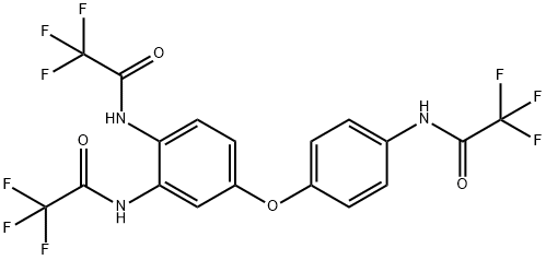 N-(4-{3,4-bis[(trifluoroacetyl)amino]phenoxy}phenyl)-2,2,2-trifluoroacetamide 结构式