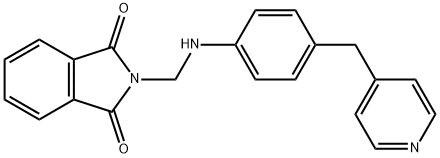 2-{[4-(4-pyridinylmethyl)anilino]methyl}-1H-isoindole-1,3(2H)-dione 结构式