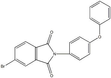 5-bromo-2-(4-phenoxyphenyl)-1H-isoindole-1,3(2H)-dione 结构式