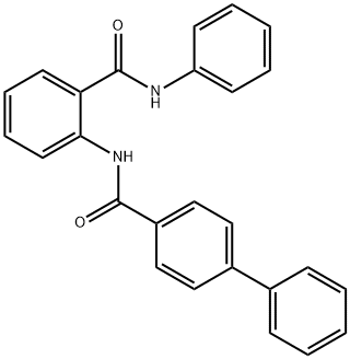 N-[2-(anilinocarbonyl)phenyl][1,1'-biphenyl]-4-carboxamide 结构式