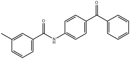 N-(4-benzoylphenyl)-3-methylbenzamide 结构式
